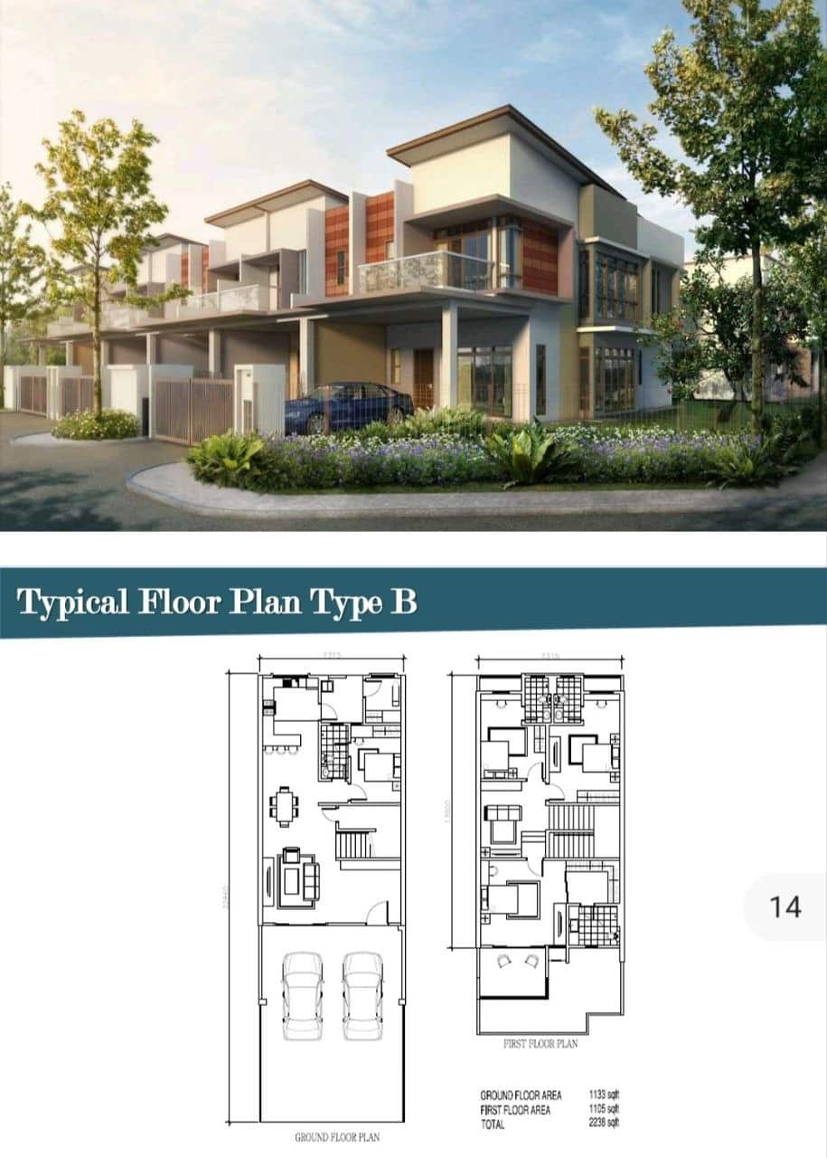 Double Storey Superlink Aspira LakeHomes