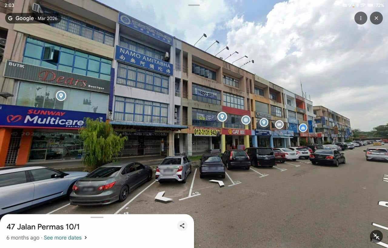 4-Storey End Lot Shoplot Permas Jaya 4