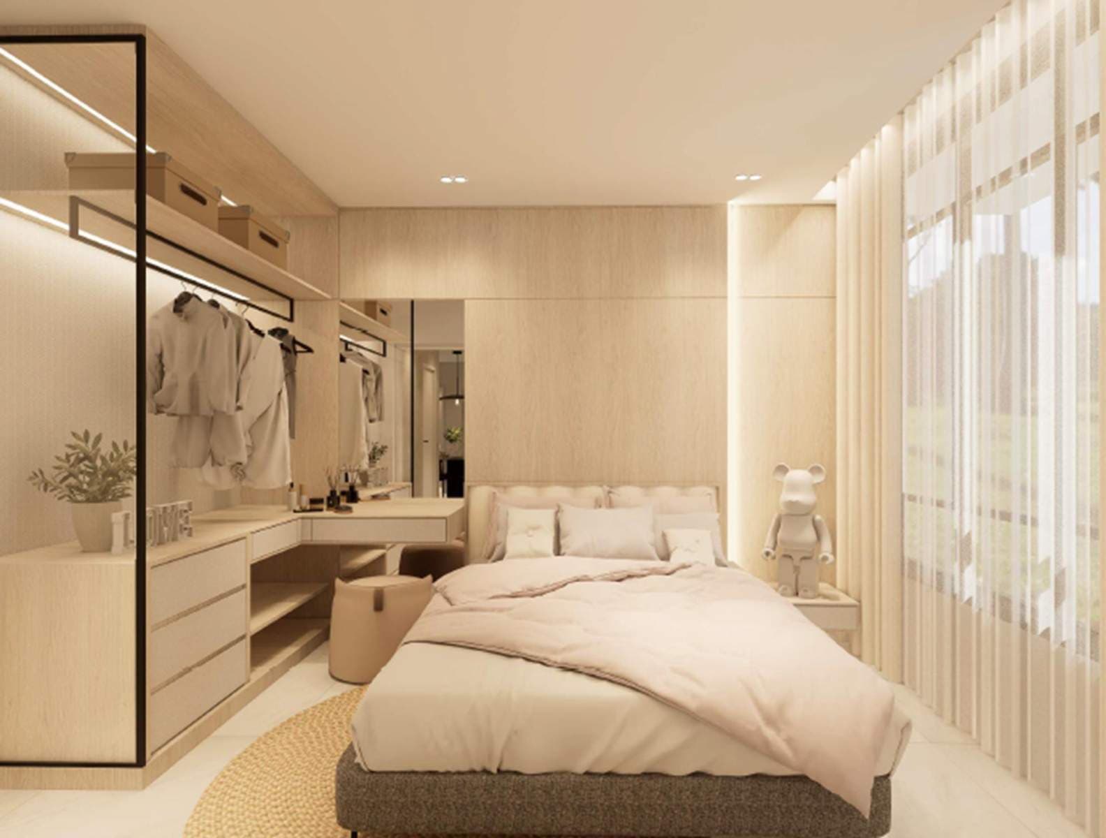 Bodaiju Residences green courtyard render