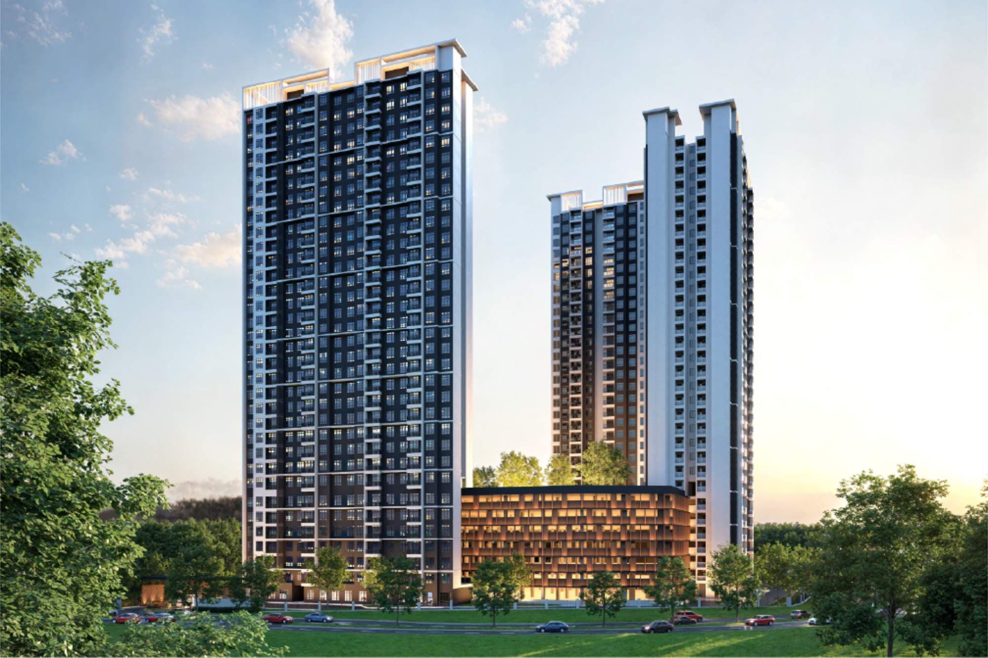 Bodaiju Residences Japanese-inspired landscaped residence render