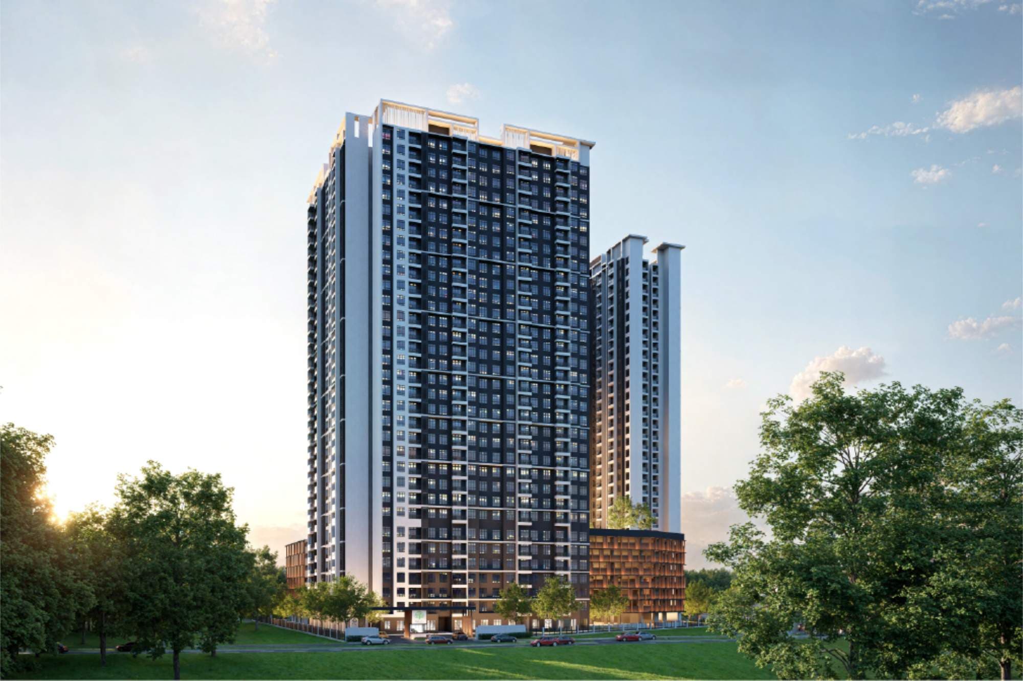 Bodaiju Residences city skyline render