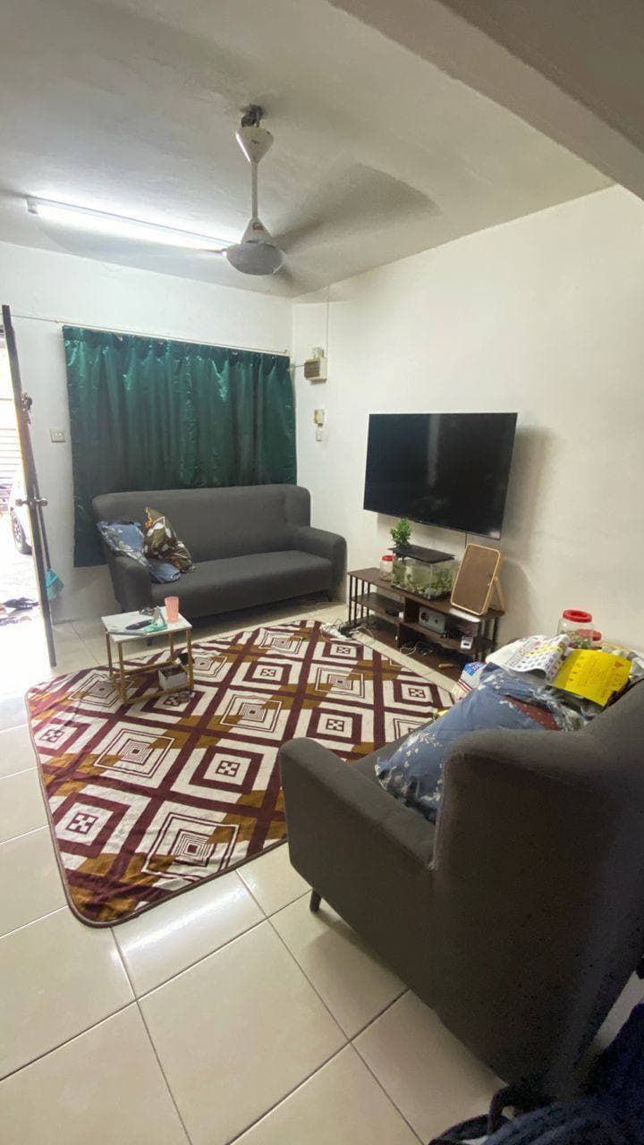 Double storey medium cost end lot Jalan Denai 42 2