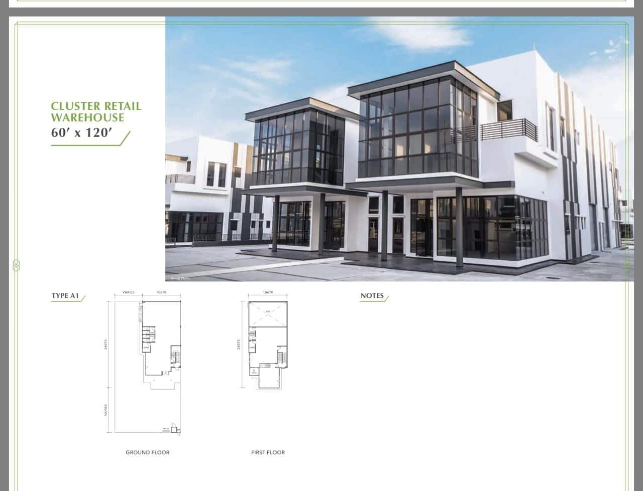 1.5 storey Cluster Factory Eco Business Park 1