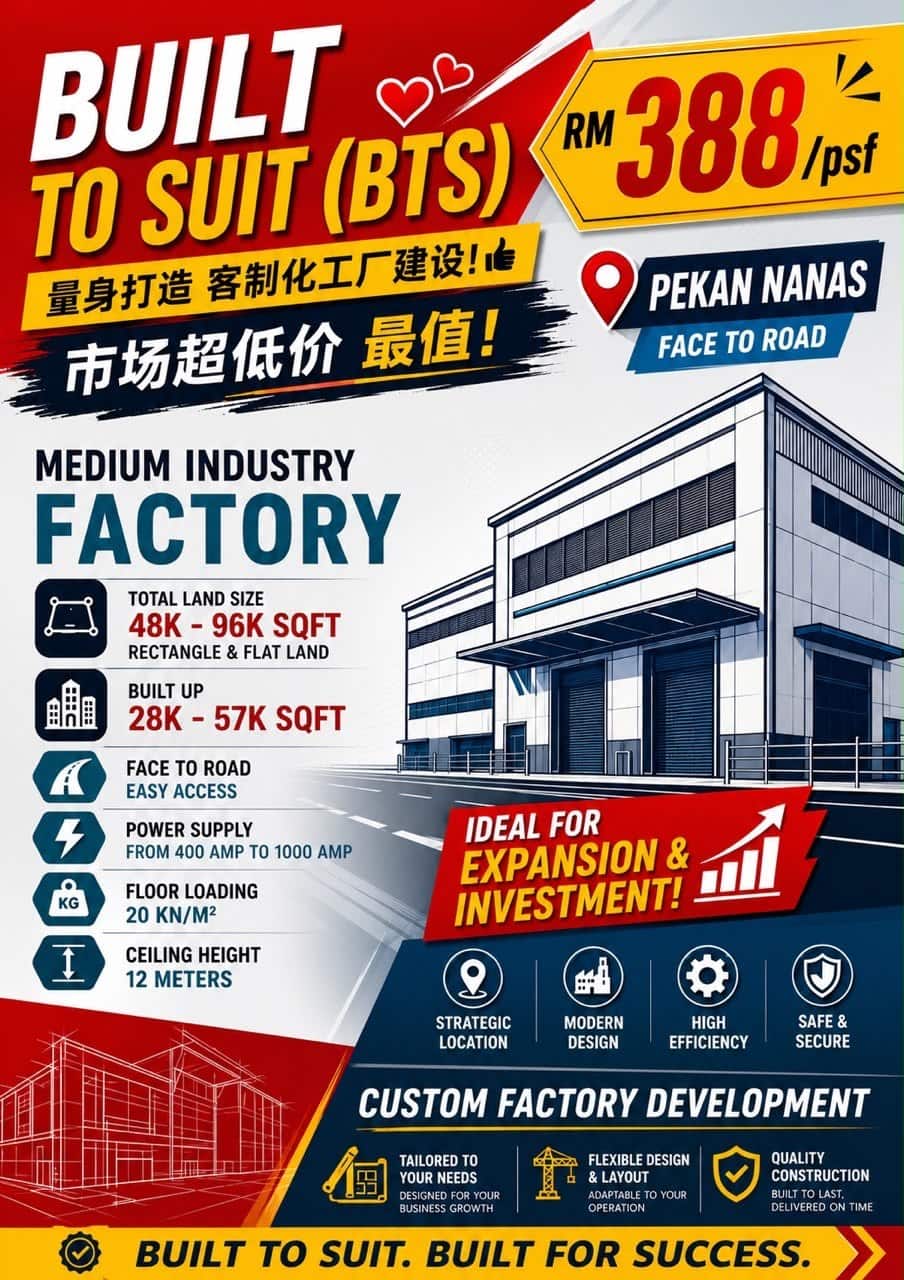 Built To Suit (BTS) Pekan Nanas