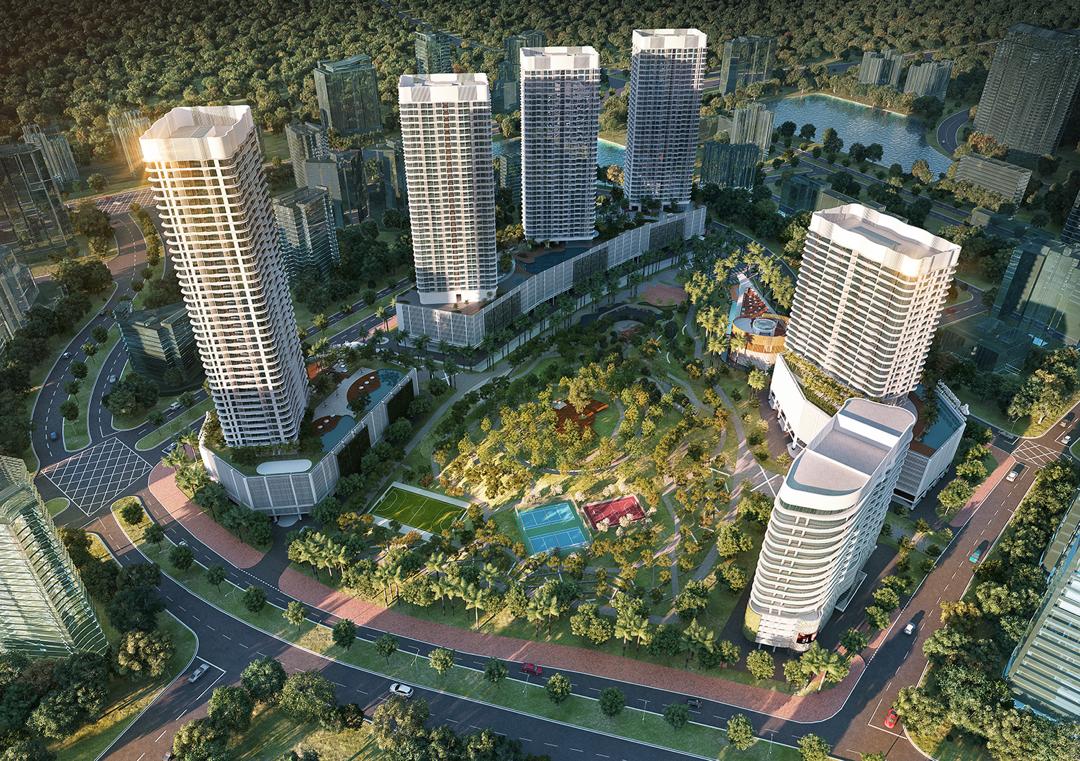 Macrolink Medini, Iskandar Puteri — aerial view and nearby attractions